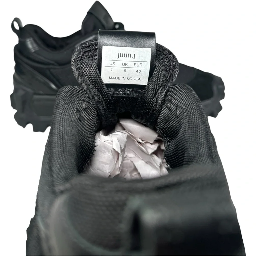 JUUN.J Men's Black Volume Trainer 3 Sneakers‎ Size US7 UK6 EUR 40